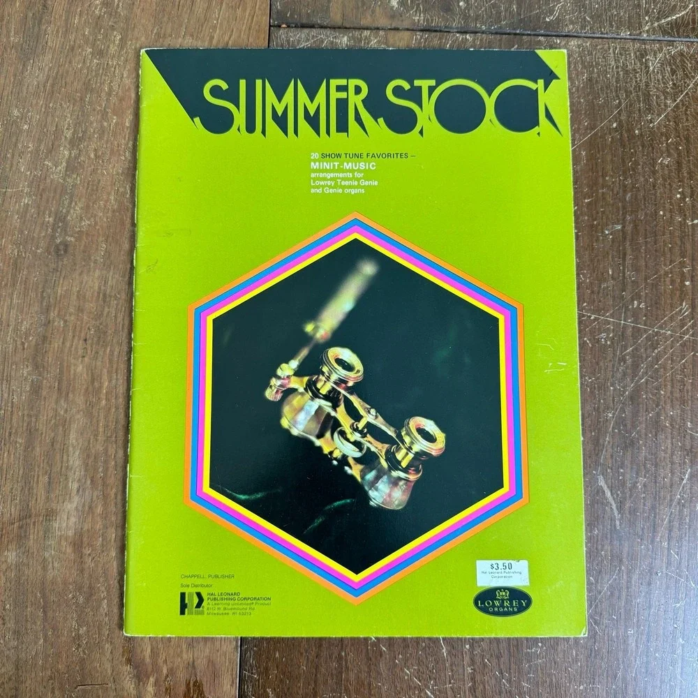 1970s‎ Summerstock Show Tunes Lowrey Teenie Genie & Genie Organ Sheet music book